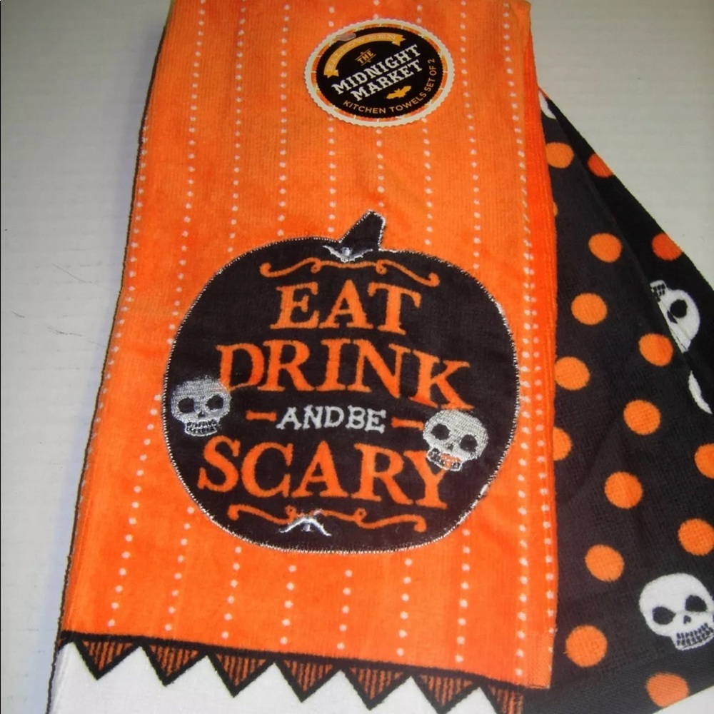 Midnight Market 2pc Halloween 🎃 Kitchen Towel Set